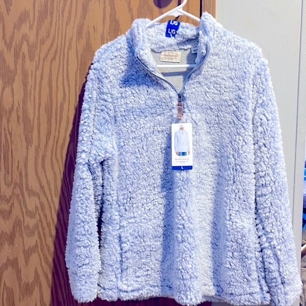 fuzzy jacket from Weatherproof vintage, and it’s a large. never been worn